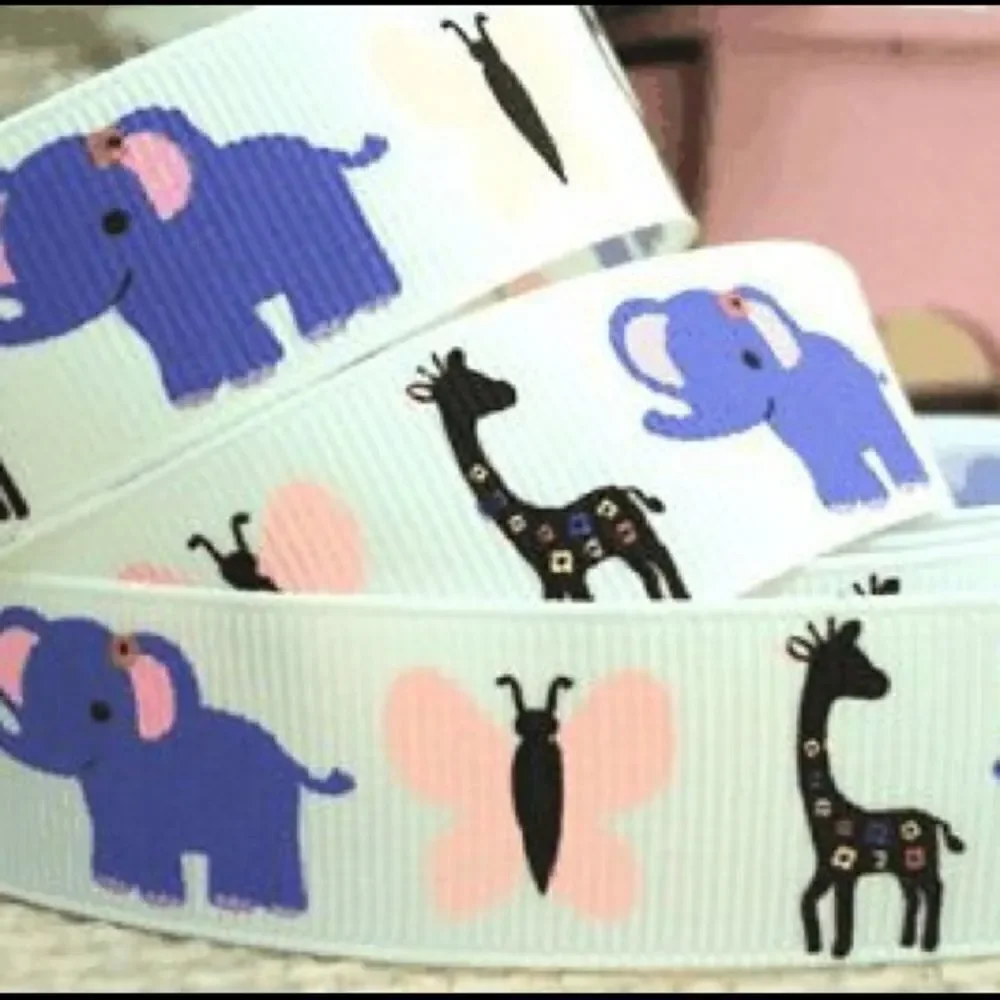 Grosgrain Ribbon 7/8” 5 yards 5/$20 giraffe safari